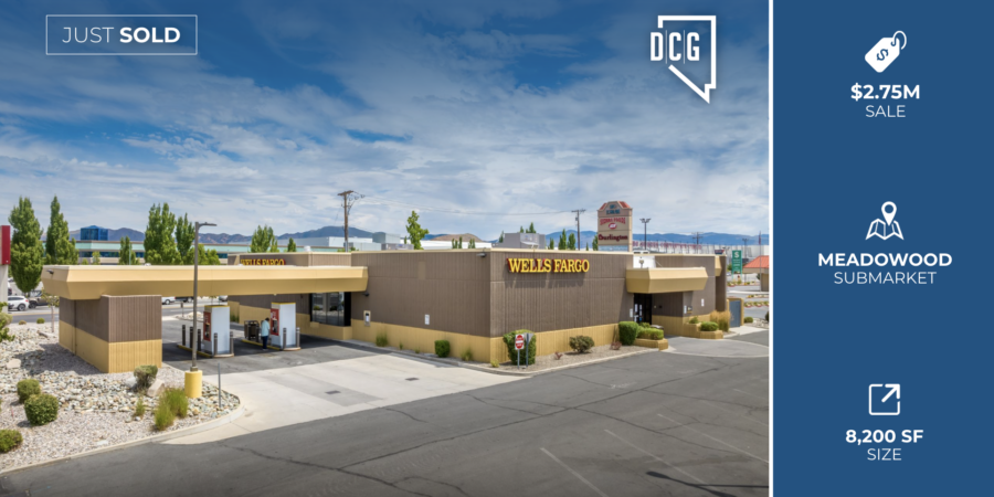 DCG Represents Seller in $2.75M Disposition of Former Bank Branch on Prominent Reno Corner